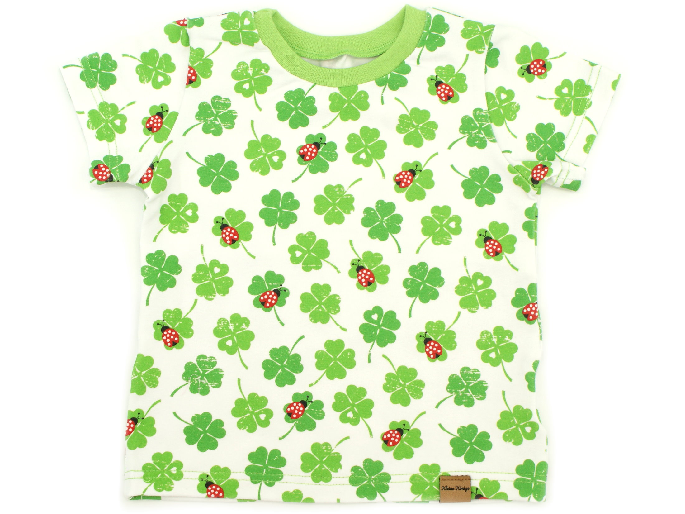 Kinder T-Shirt Glücksklee "Lucky Ladybug" Allover