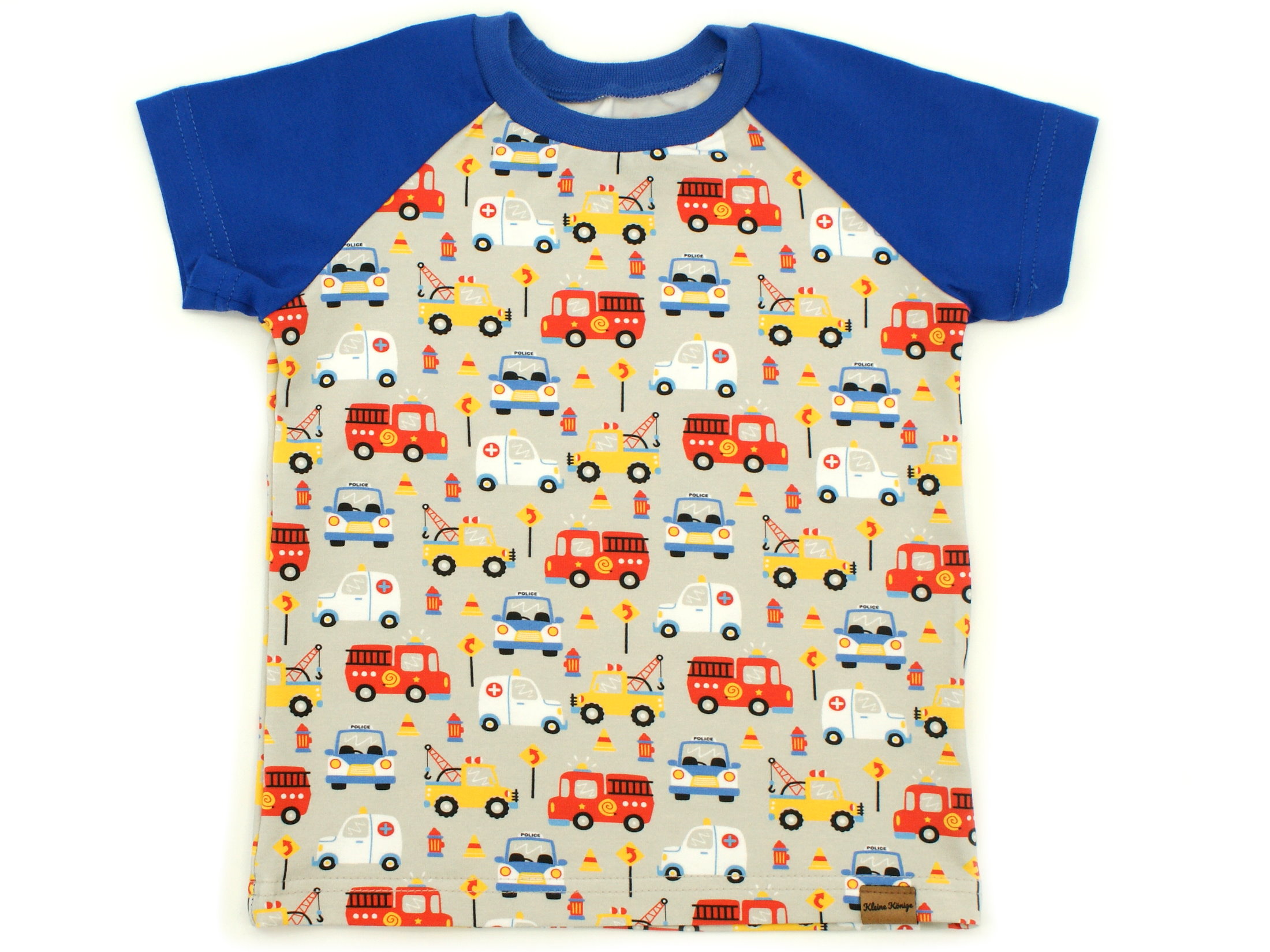 Kinder T-Shirt "Lucky Cars" petrol