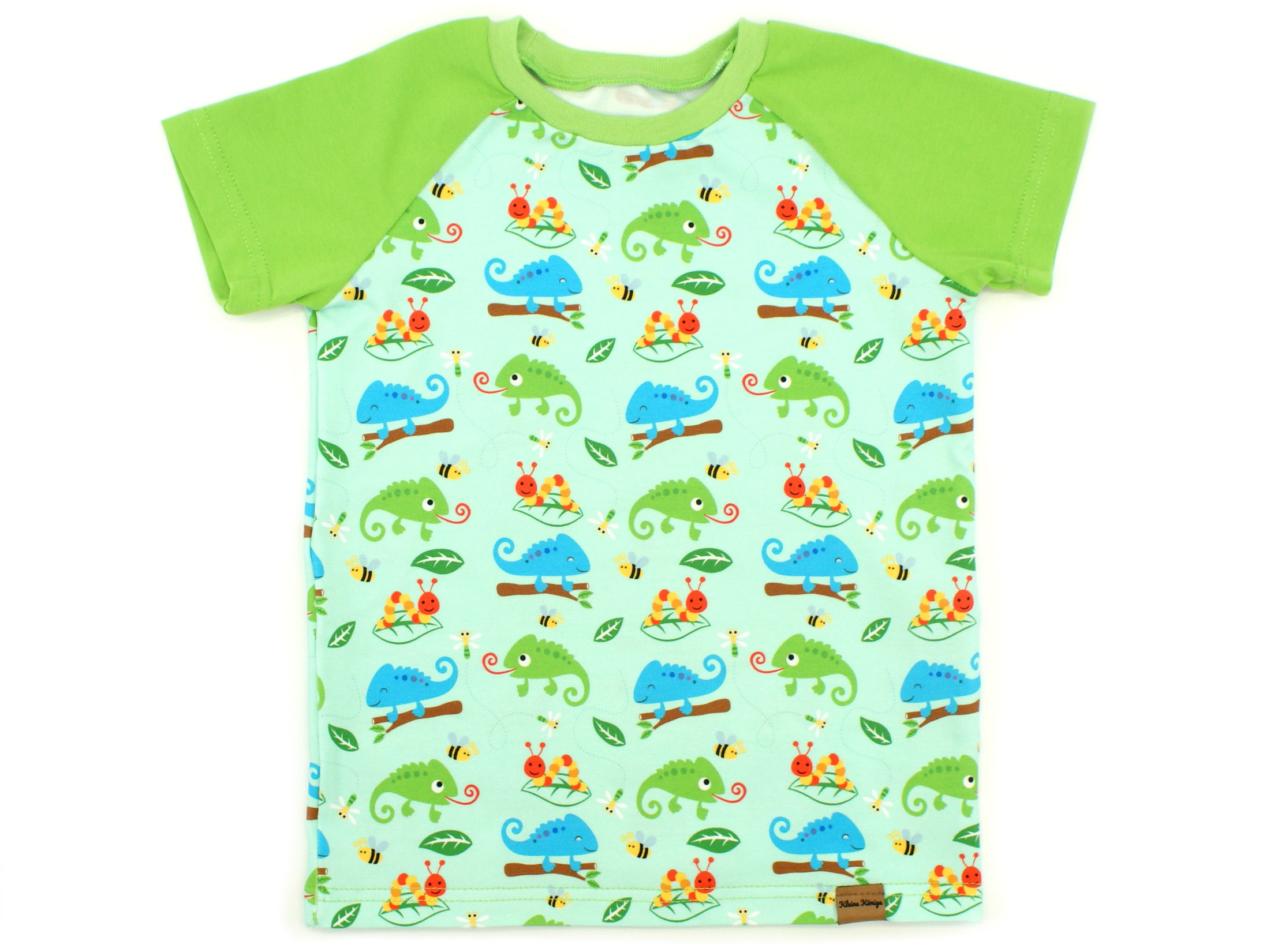 Kinder T-Shirt "Krabbeltiere" aqua lemon