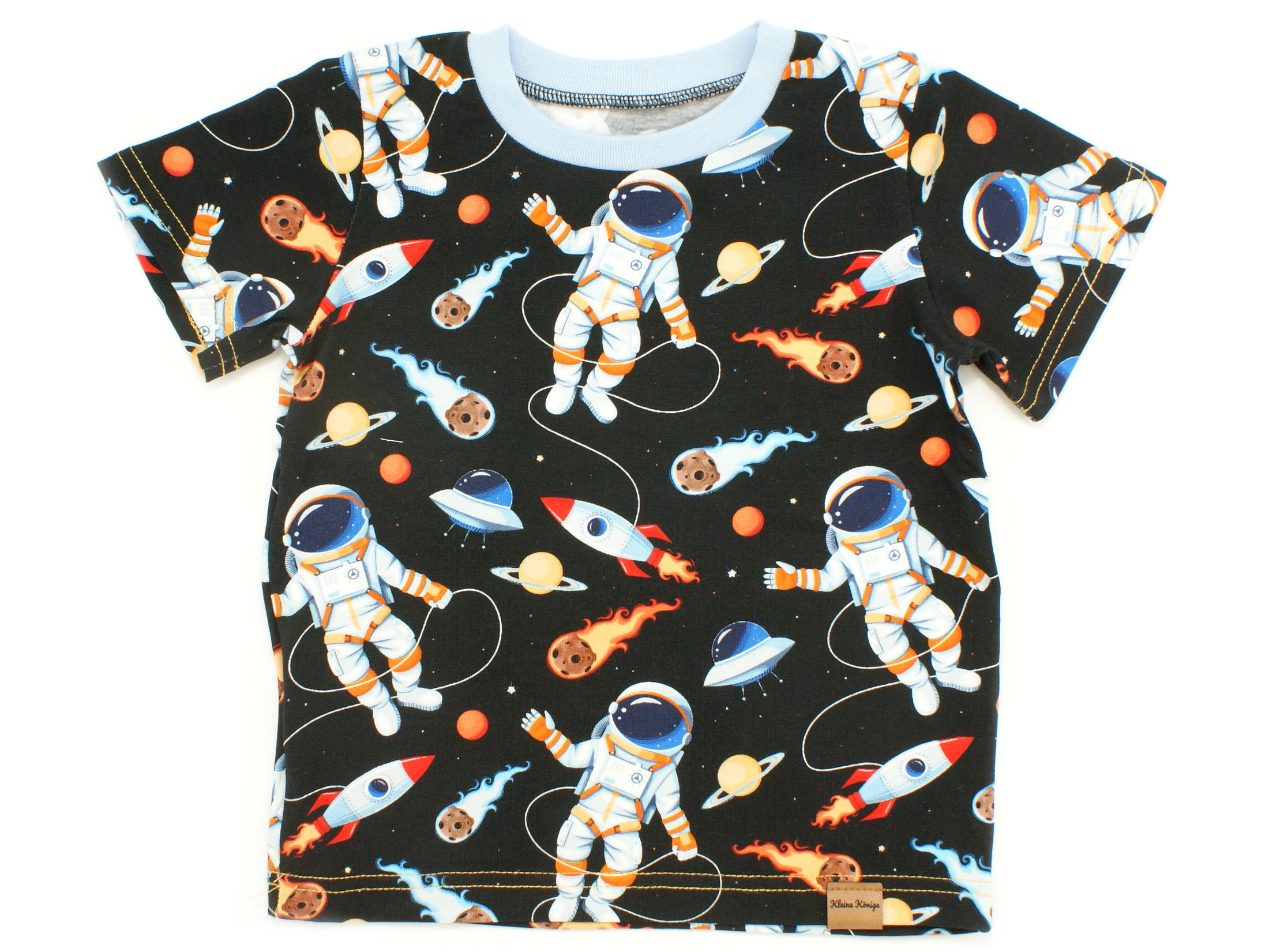 Kinder T-Shirt Astronaut "Raumfahrer Luke" schwarz