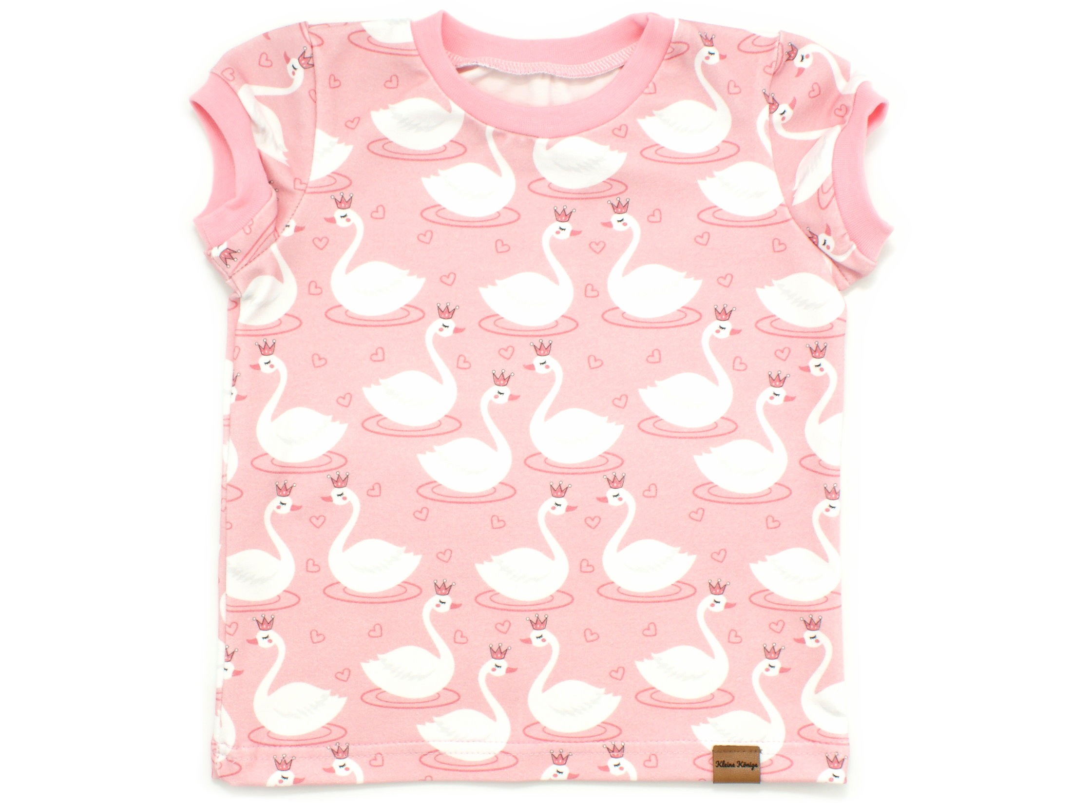 Kinder T-Shirt Schwan "Swanlove" rosa
