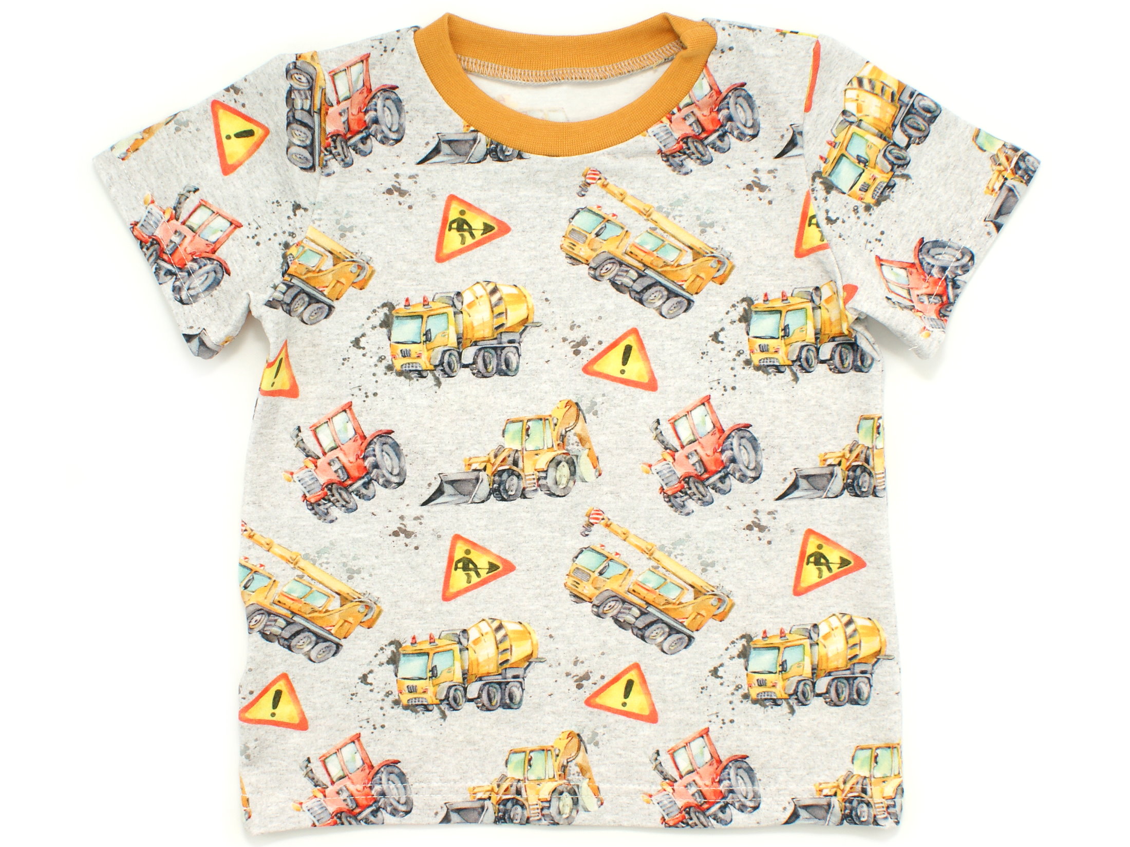 Kinder T-Shirt Traktor Bagger "Danger Zone" grau