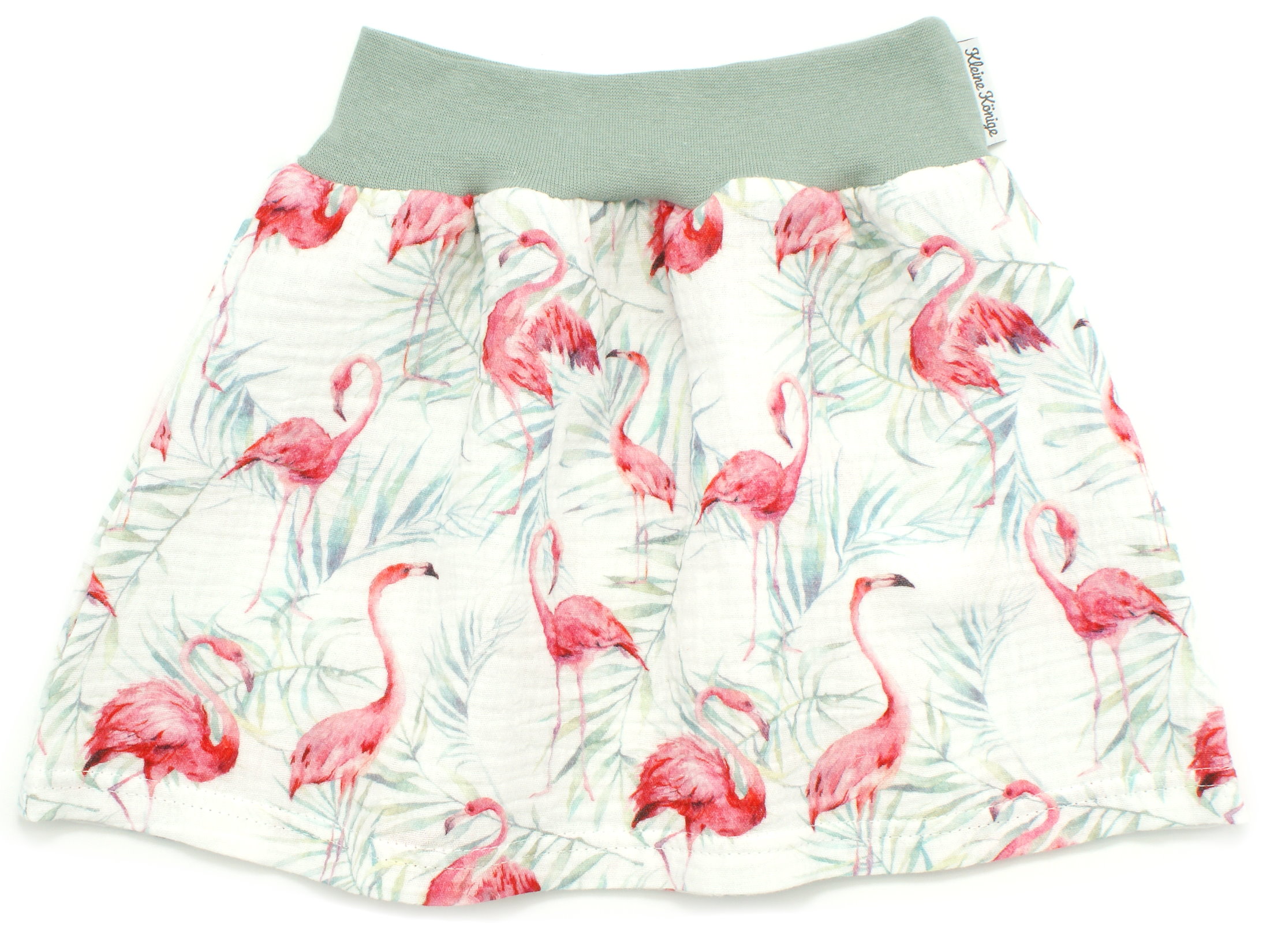 Kinder Musselinrock "Flamingos" mint
