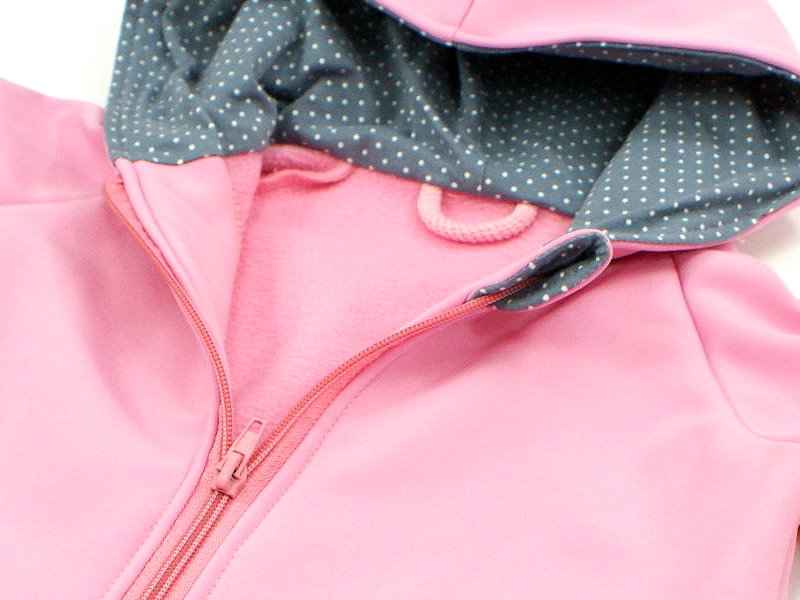 Softshelloverall Anzug "Uni" rosa mit Tasche