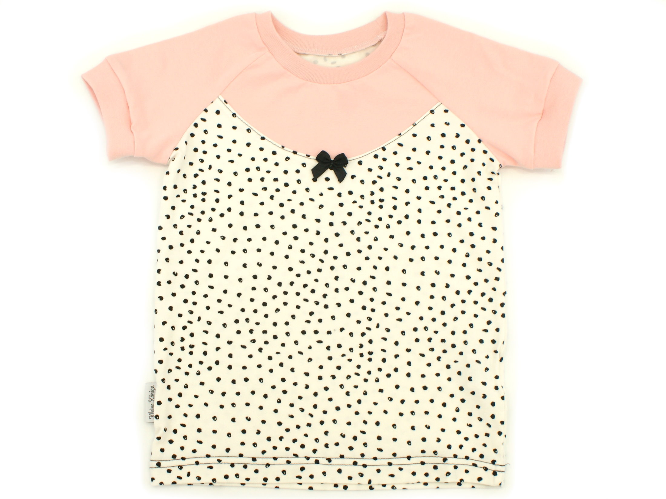 Kinder T-Shirt "Little Dots" creme altrosa