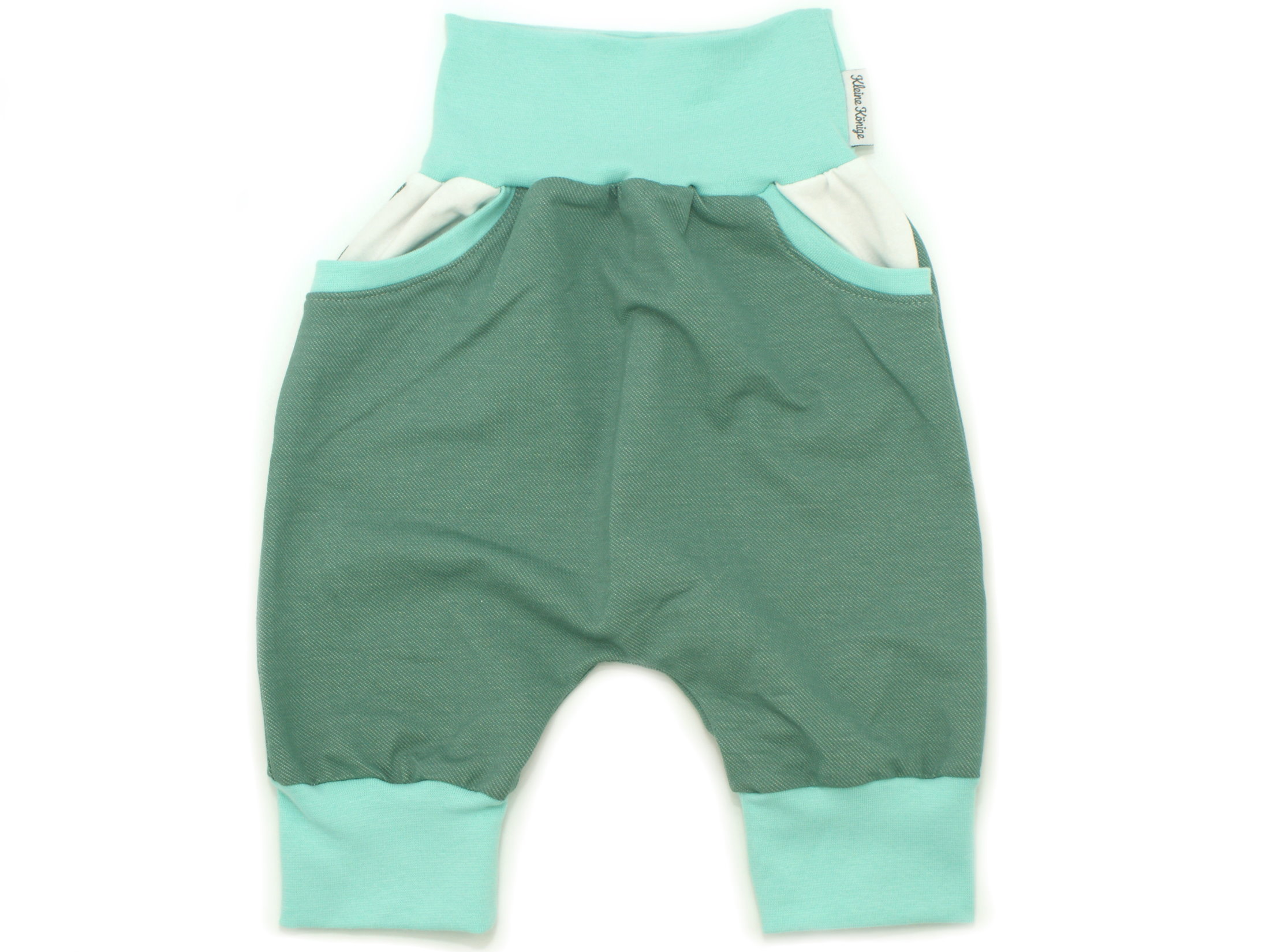 Kinder Bermuda-Shorts mit Taschen Jeansjersey mint