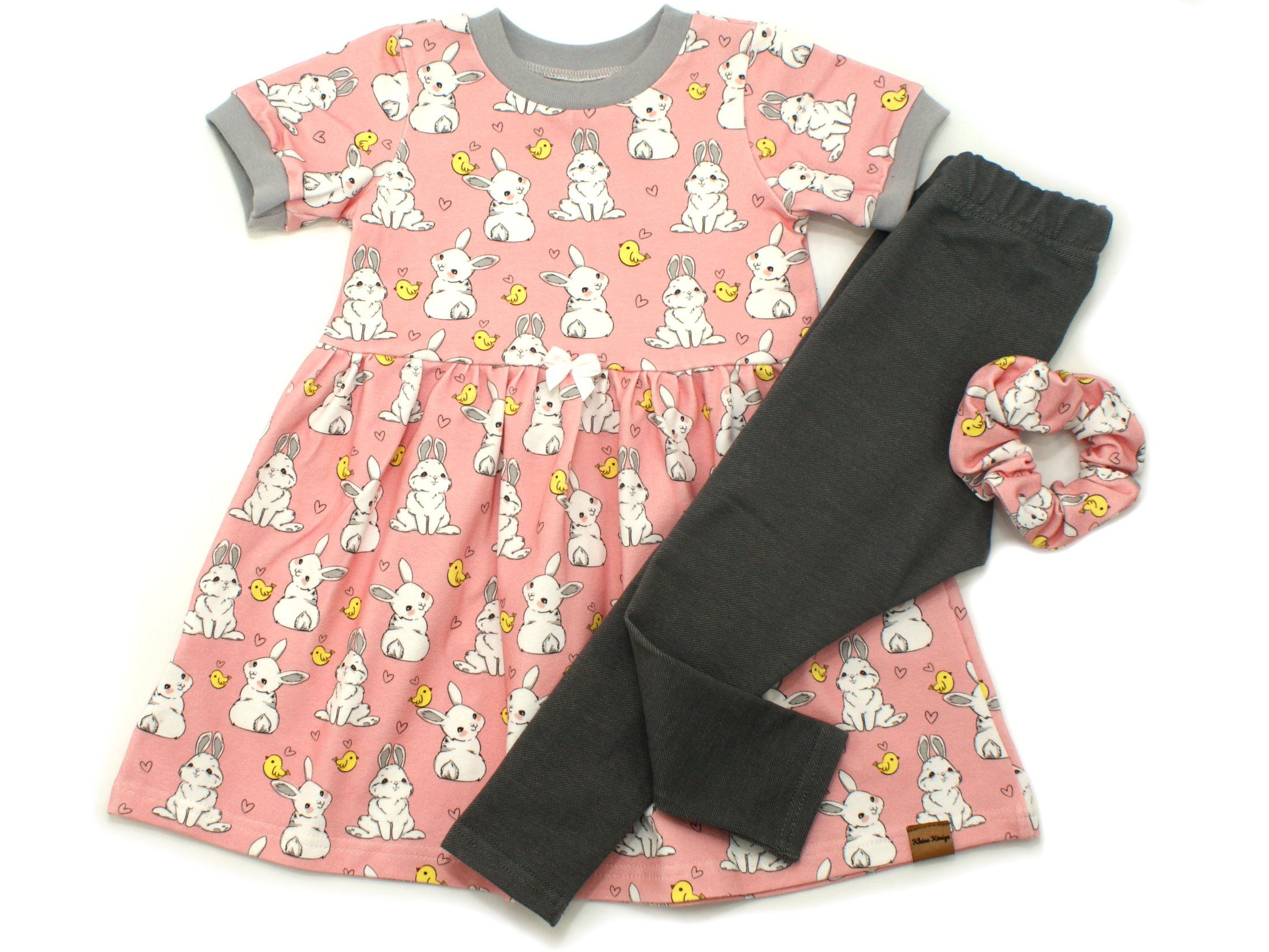 Kinderkleid Tunika "Kleiner Hase" rosa