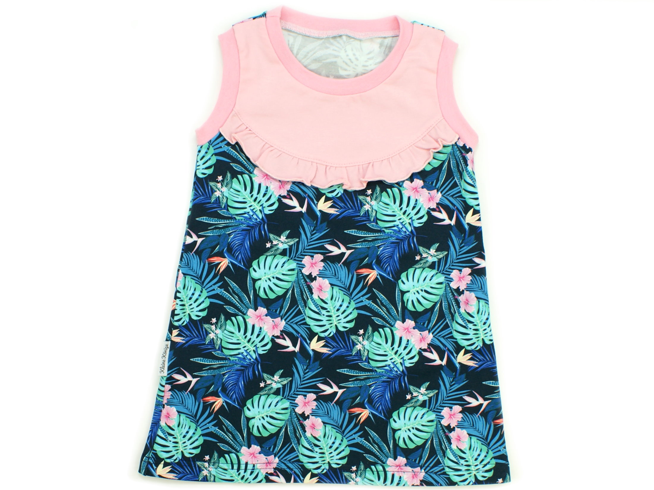 Sommerkleid Tunika  "Tropic" marineblau rosa