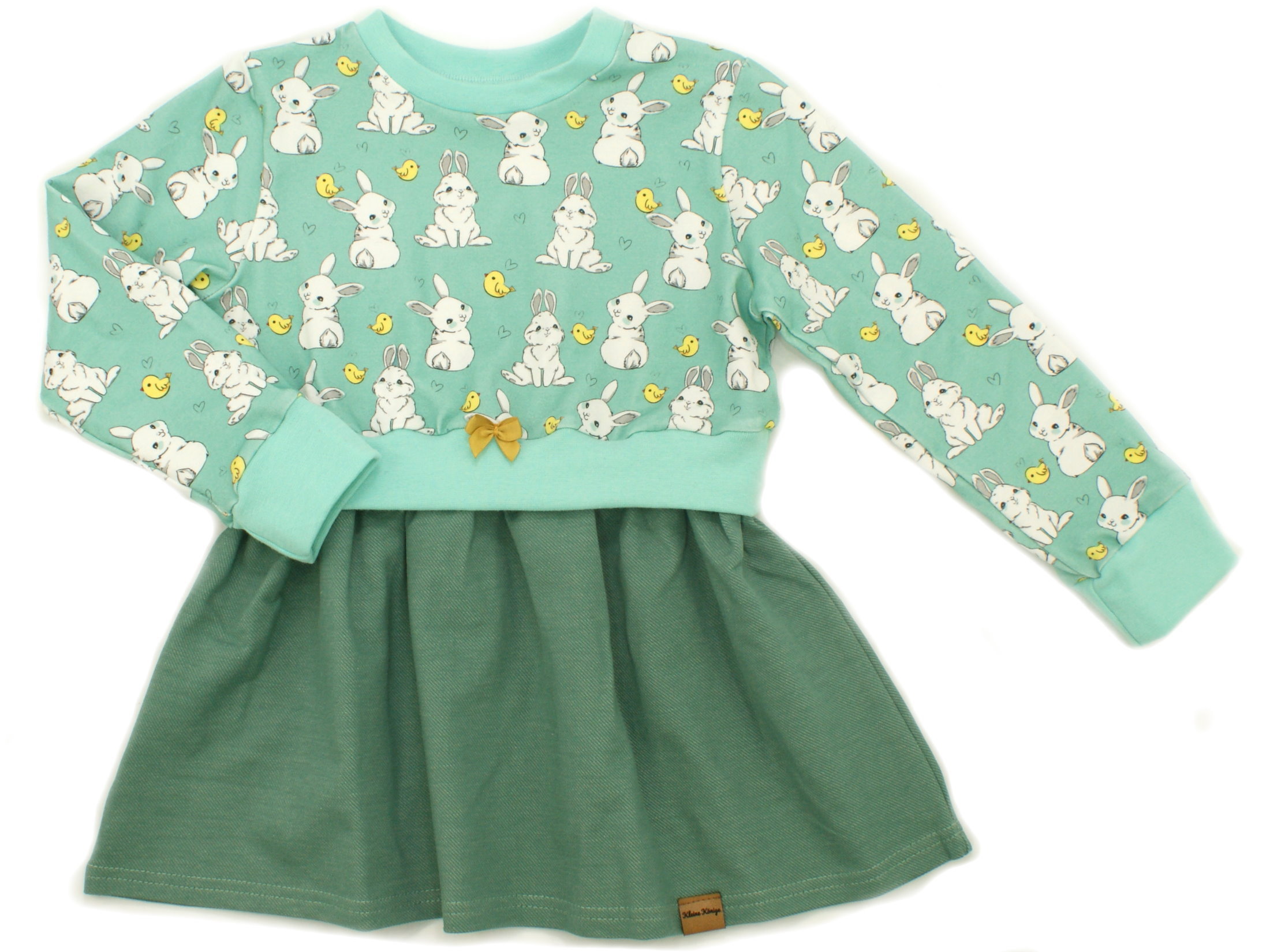 Girly Dress Kinderkleid "Kleiner Hase" mint 98/104