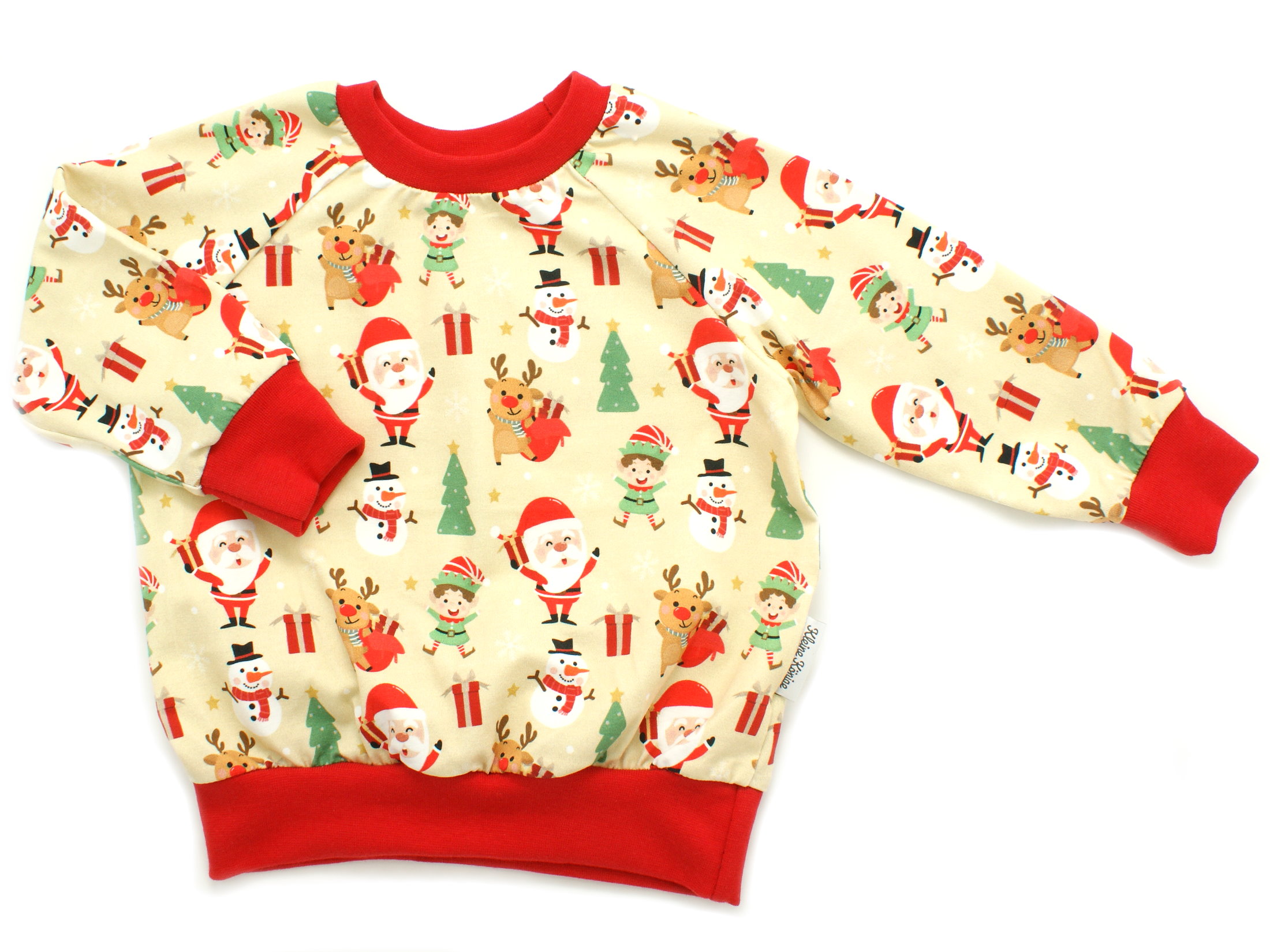 Kinder Pullover Shirt "Weihnachtsparty" rot