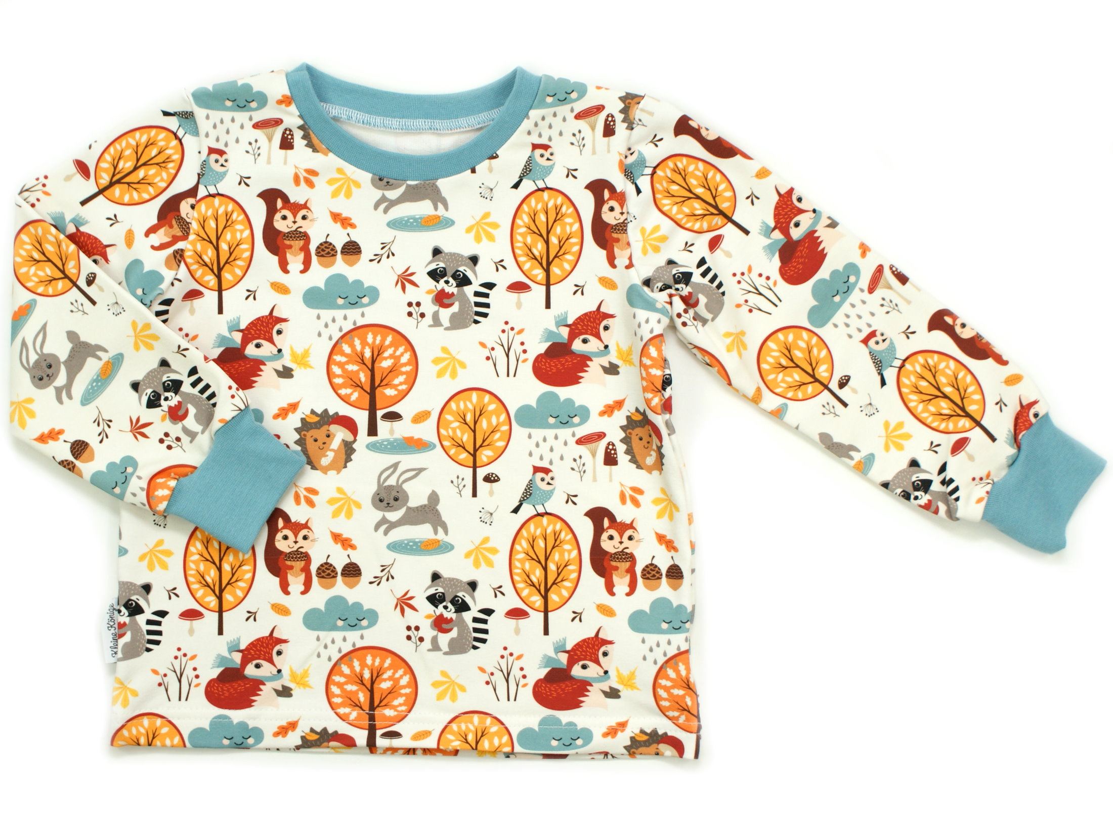 Kinder Langarmshirt Waldtiere "Cozy Forest" Allover