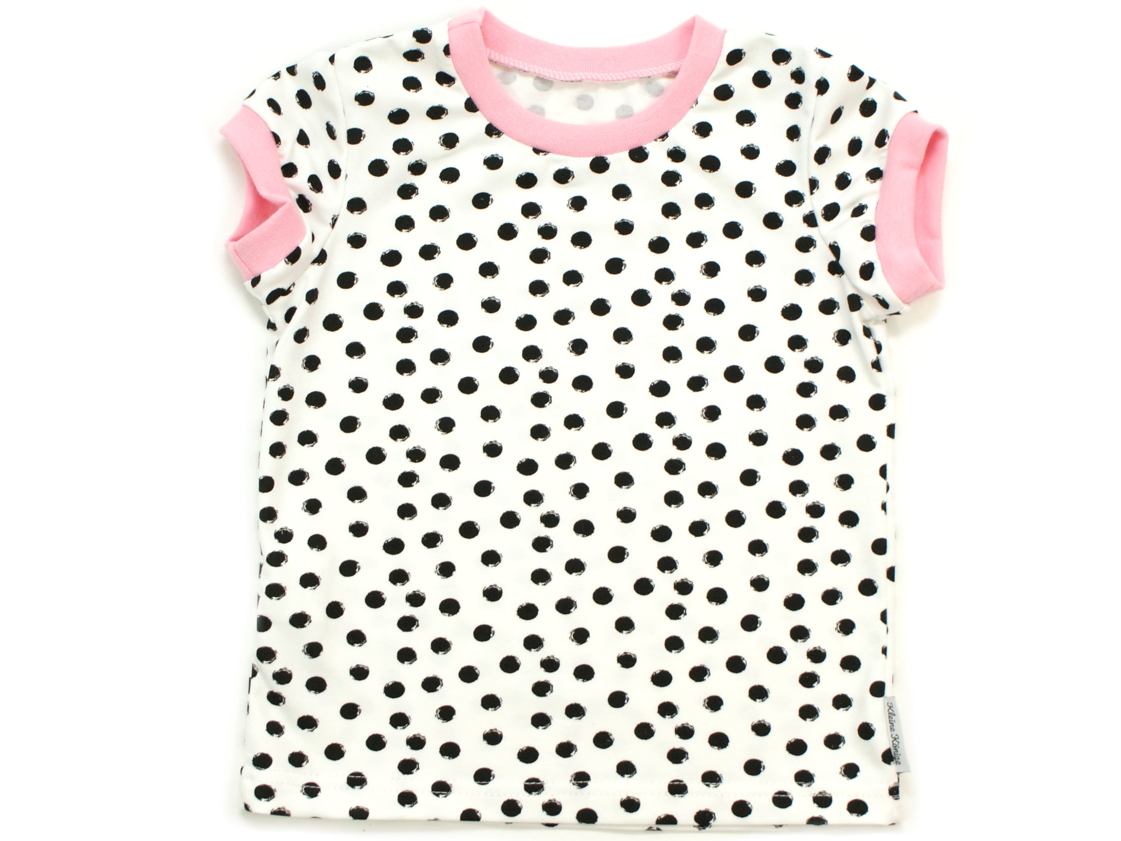  Kinder T-Shirt "Black and White" rosa 62/68