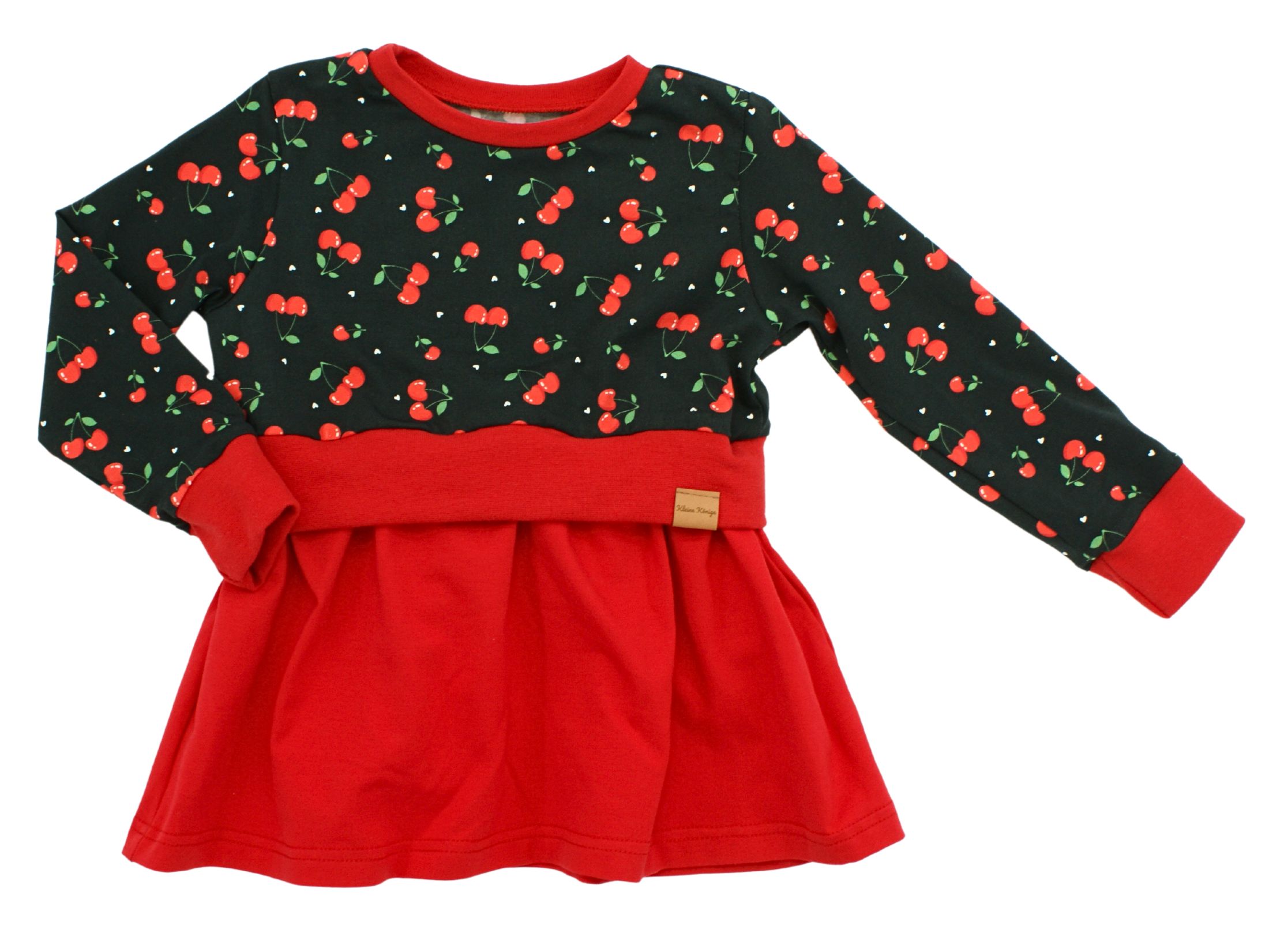 Girly Dress Kinderkleid "Minikirschen" schwarz rot