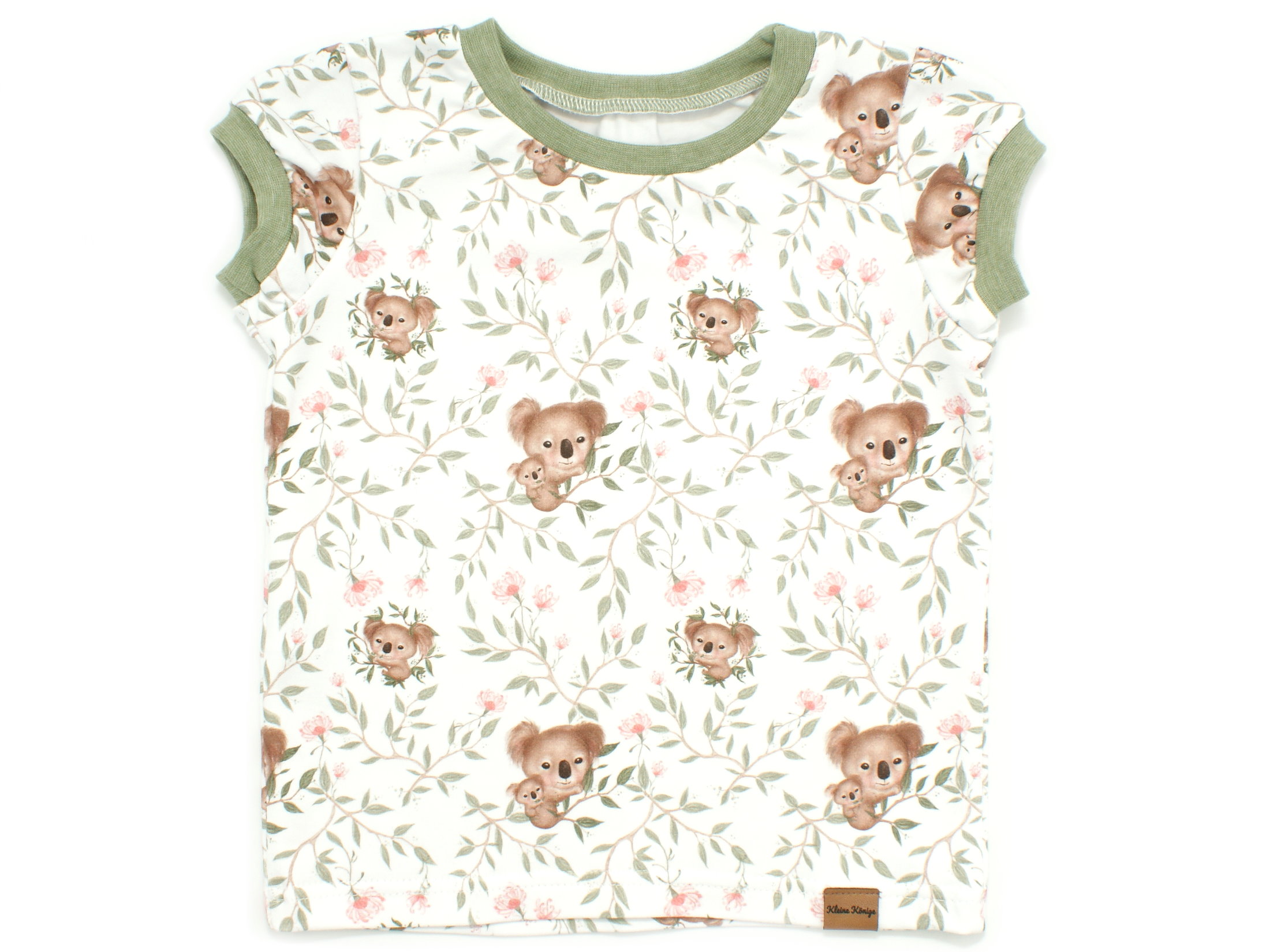 Kinder T-Shirt "Sweet Koalas" weiß oliv
