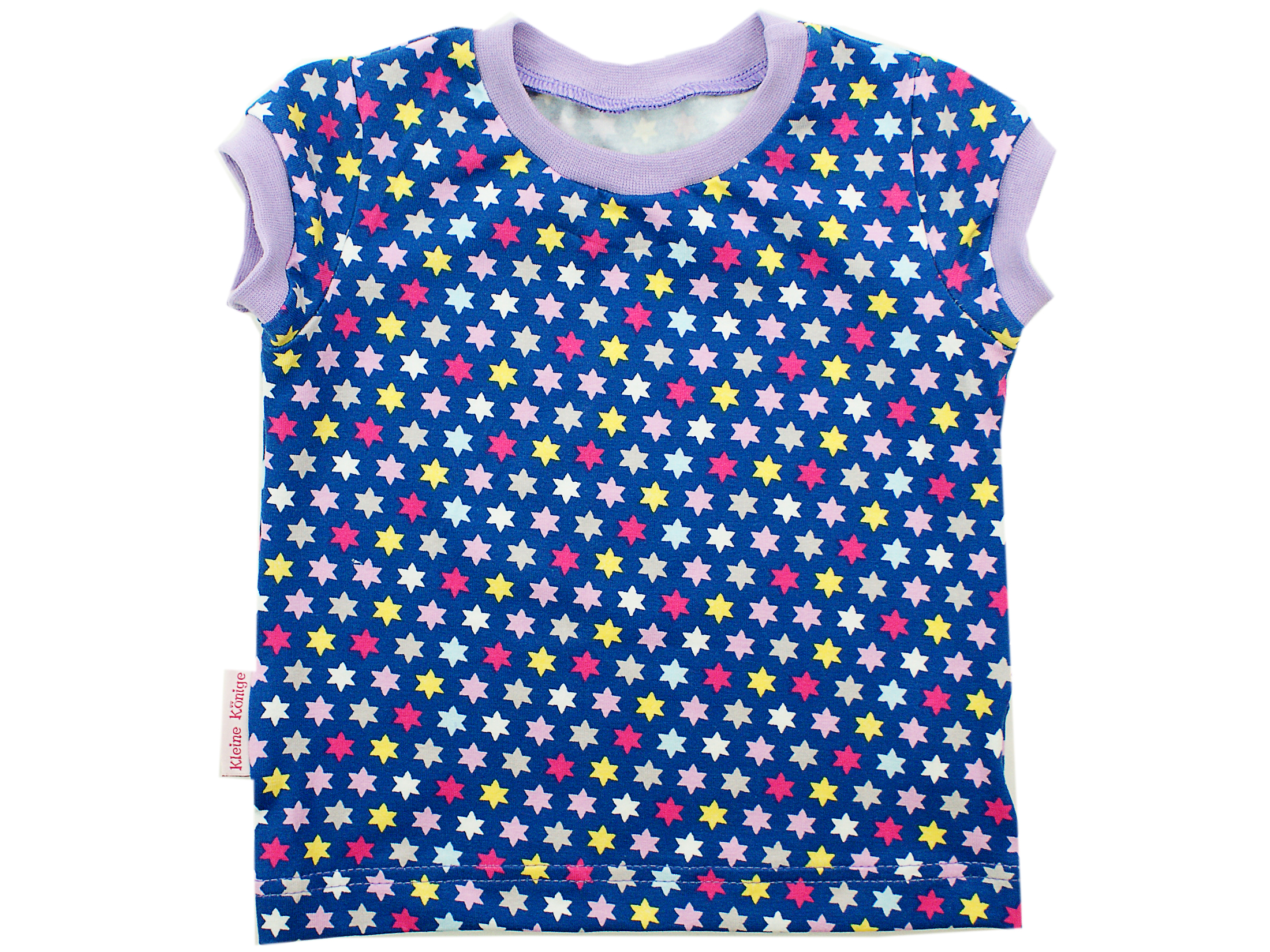  Kinder T-Shirt "Bunte Sterne" flieder in 74 bis 92