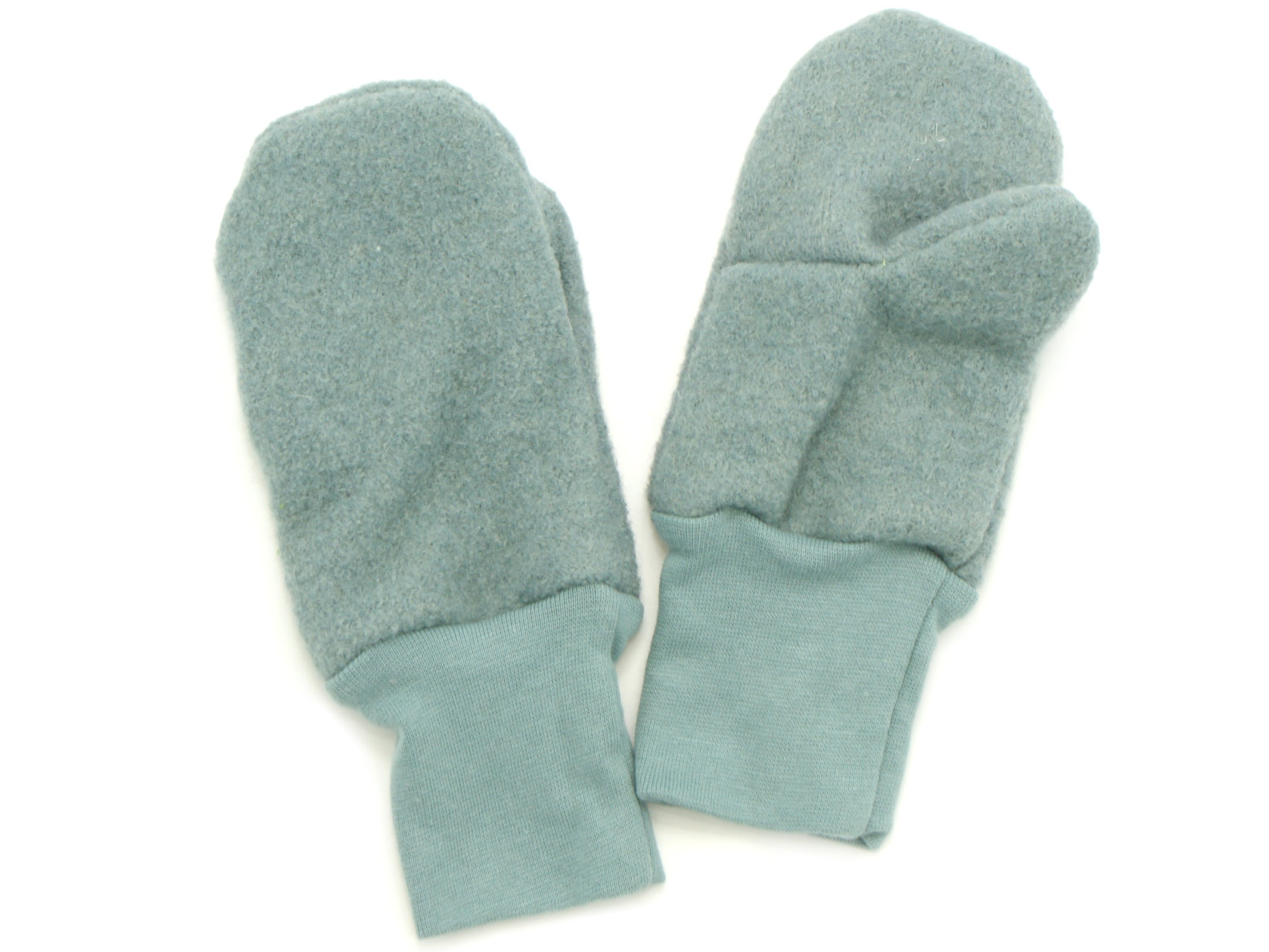 Wollwalk Handschuhe mint in Gr. 98/104  