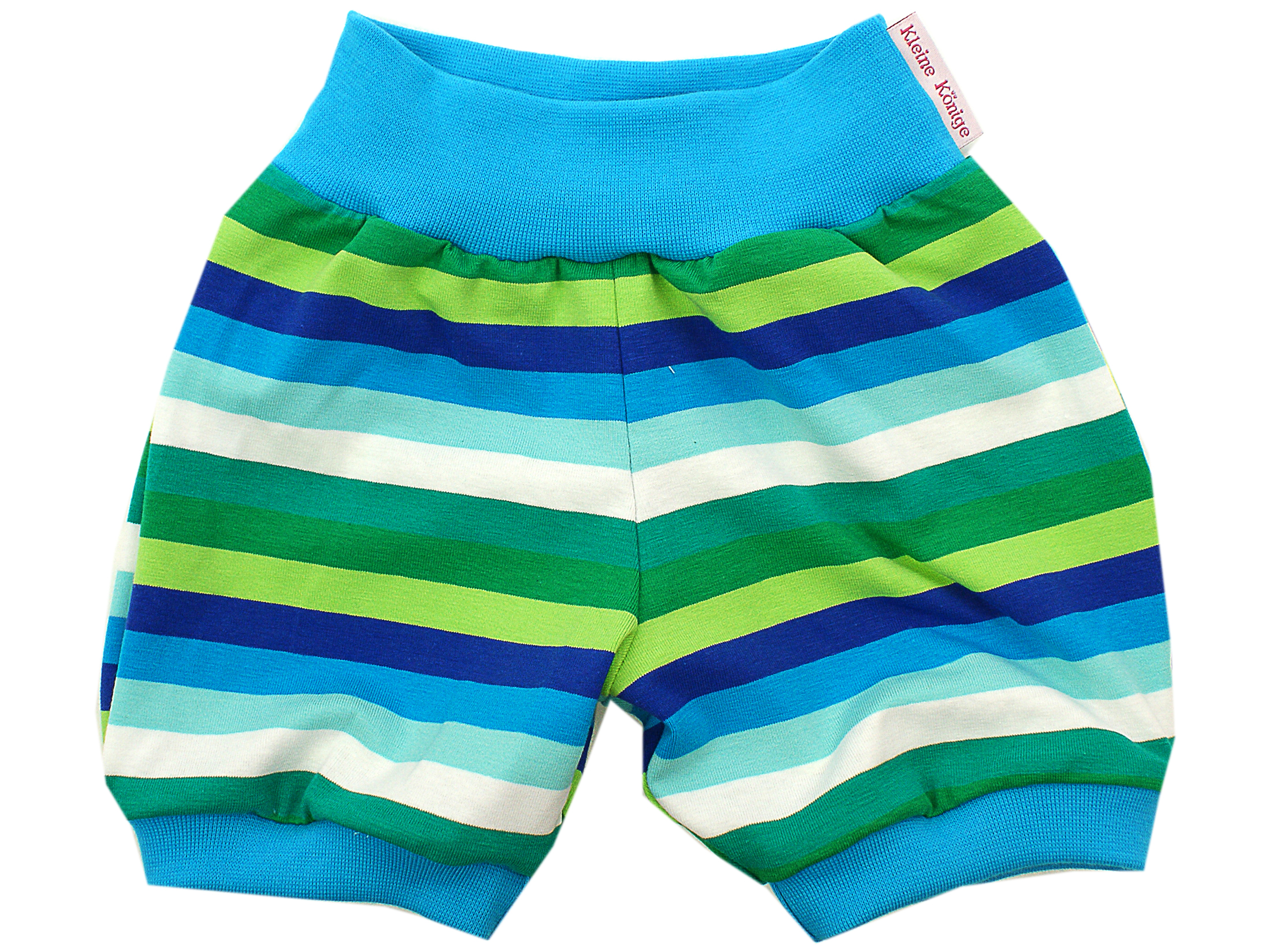 Sommer Shorts "Blocx" Streifen blau weiß grün in 62/68